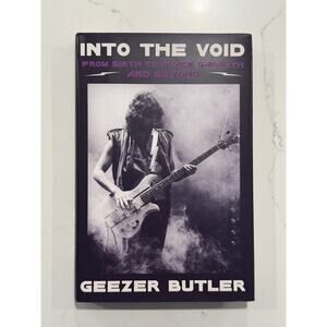 Geezer Butler Signed Book Black Sabbath Autographed Into The Void Ozzy COA #1